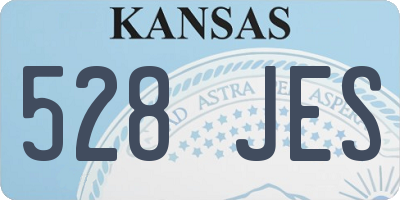 KS license plate 528JES