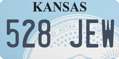 KS license plate 528JEW