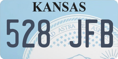 KS license plate 528JFB