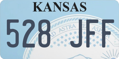 KS license plate 528JFF