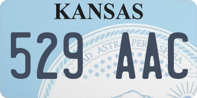 KS license plate 529AAC