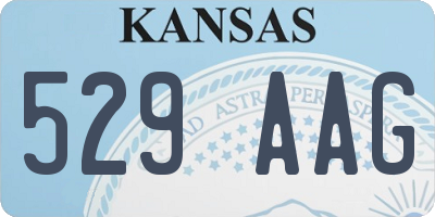 KS license plate 529AAG