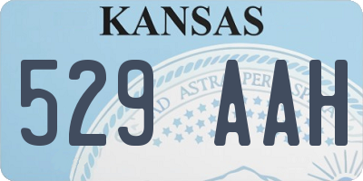 KS license plate 529AAH