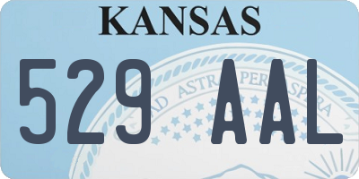 KS license plate 529AAL