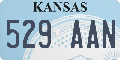 KS license plate 529AAN