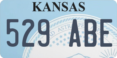 KS license plate 529ABE