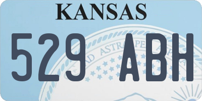 KS license plate 529ABH