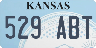 KS license plate 529ABT