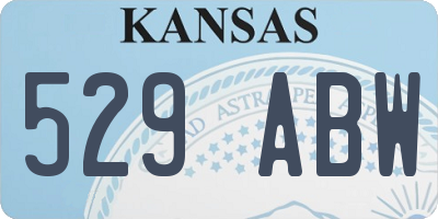 KS license plate 529ABW