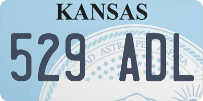 KS license plate 529ADL