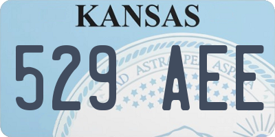 KS license plate 529AEE