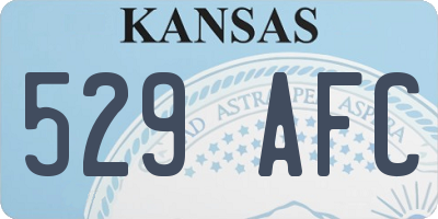 KS license plate 529AFC