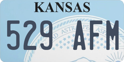 KS license plate 529AFM