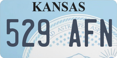 KS license plate 529AFN