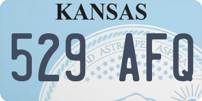 KS license plate 529AFQ