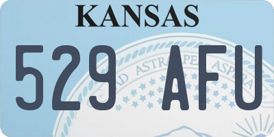 KS license plate 529AFU