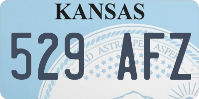 KS license plate 529AFZ