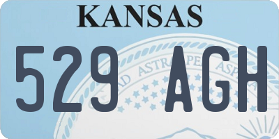 KS license plate 529AGH