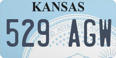 KS license plate 529AGW