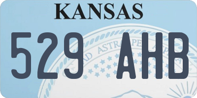 KS license plate 529AHB