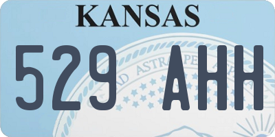 KS license plate 529AHH