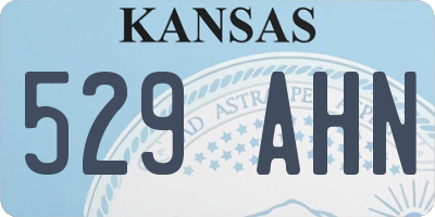 KS license plate 529AHN
