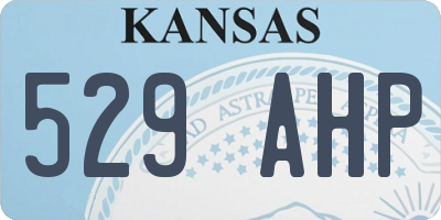 KS license plate 529AHP