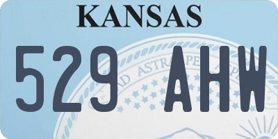 KS license plate 529AHW