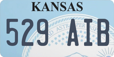 KS license plate 529AIB
