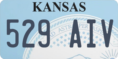 KS license plate 529AIV