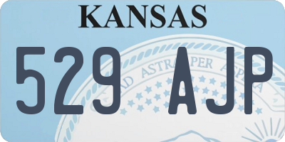 KS license plate 529AJP