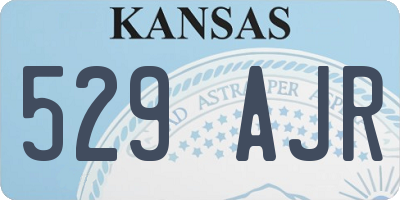 KS license plate 529AJR