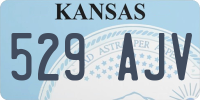 KS license plate 529AJV