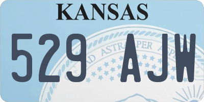 KS license plate 529AJW