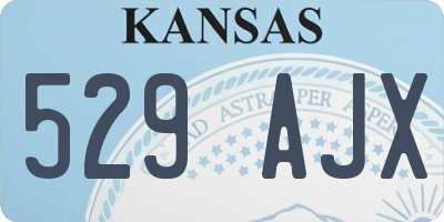 KS license plate 529AJX