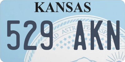 KS license plate 529AKN