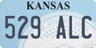 KS license plate 529ALC
