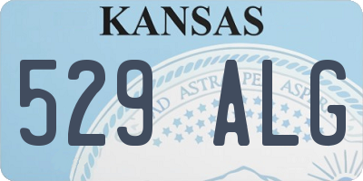 KS license plate 529ALG