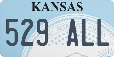 KS license plate 529ALL