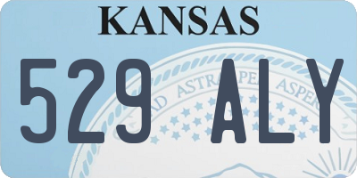 KS license plate 529ALY