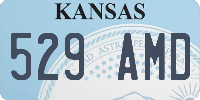 KS license plate 529AMD