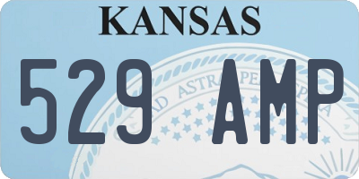 KS license plate 529AMP