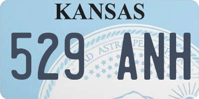 KS license plate 529ANH