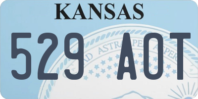 KS license plate 529AOT
