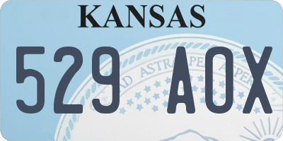 KS license plate 529AOX