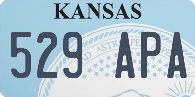 KS license plate 529APA