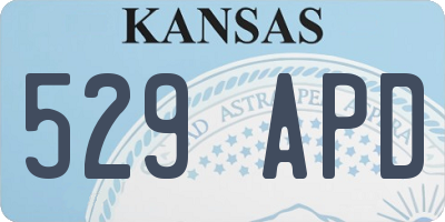 KS license plate 529APD