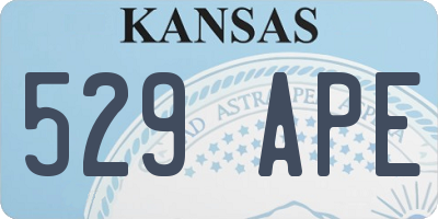 KS license plate 529APE