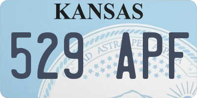 KS license plate 529APF