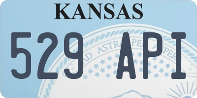KS license plate 529API